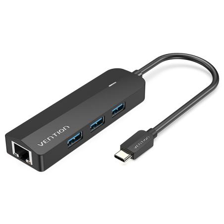 Docking USB Tipo-C TGPBB/ 3xUSB/ 1xRJ45/ 1xUSB Micro B PD/ Negro
