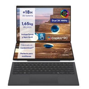 ASUS Zenbook Duo OLED UX8407AA-SN504W Copilot+ PC - Ordenador Portátil 14" 3K 144Hz (Intel Core Ultra 9 386H, 32GB RAM, 1TB
