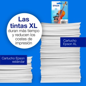 Epson Pack individual de tinta Claria Photo HD 250XL Violin cian claro