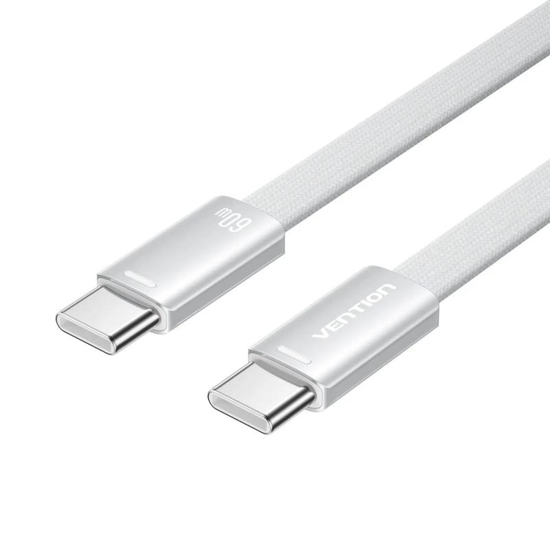 TRZIF cable USB USB 2.0 1 m USB C 480 Gbit/s 60 W Plata