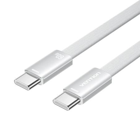 TRZIF cable USB USB 2.0 1 m USB C 480 Gbit/s 60 W Plata