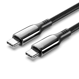 Cable USB 2.0 Tipo-C 5A 100W CTKBH/ USB Tipo-C Macho - USB Tipo-C Macho/ 2m/ Negro