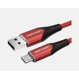 COARG cable USB USB 2.0 1,5 m USB A Micro-USB B Negro, Rojo