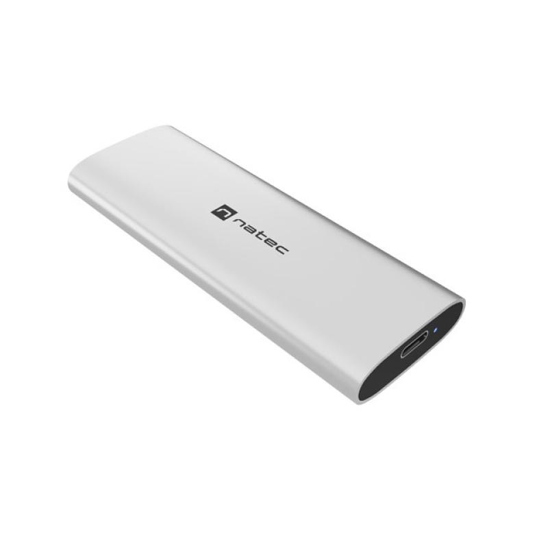 RHINO M.2 NVME LITE Caja externa para unidad de estado sólido (SSD) Plata