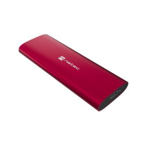 RHINO M.2 NVME LITE Caja externa para unidad de estado sólido (SSD) Rojo