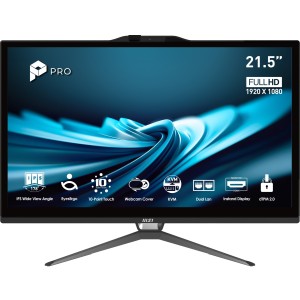 MSI Pro AP222T 14M-622EU Intel® Pentium® Gold G7400 54,6 cm (21.5") 1920 x 1080 Pixeles Pantalla táctil PC todo en uno 8 GB