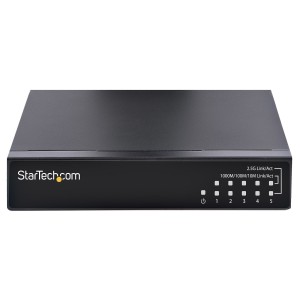StarTech.com Switch Conmutador de Red Ethernet no Gestionado de 2,5G - Gigabit de 5 Puertos no Gestionado 2.5GBASE-T - de
