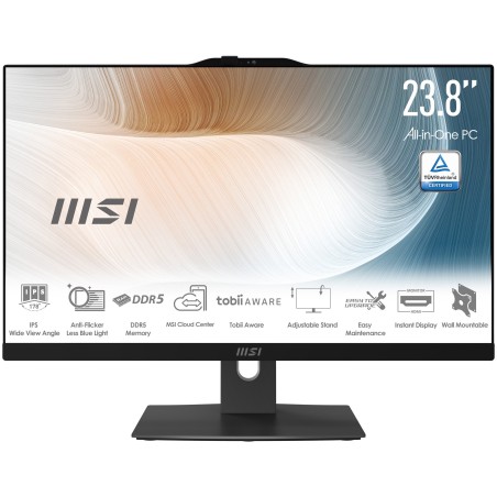 MSI Modern AM242TP 1M-1227EU Intel Core 5 120U 60,5 cm (23.8") 1920 x 1080 Pixeles Pantalla táctil PC todo en uno 8 GB