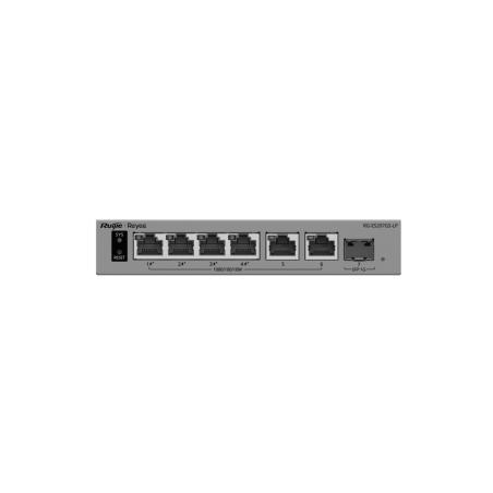 RG-ES207GS-LP switch Gestionado L2 Gigabit Ethernet (10/100/1000) Energía sobre Ethernet (PoE) Gris