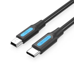 Cable USB 2.0 Tipo-C COWBF/ USB Tipo-C Macho - MiniUSB Macho/ 1m/ Negro