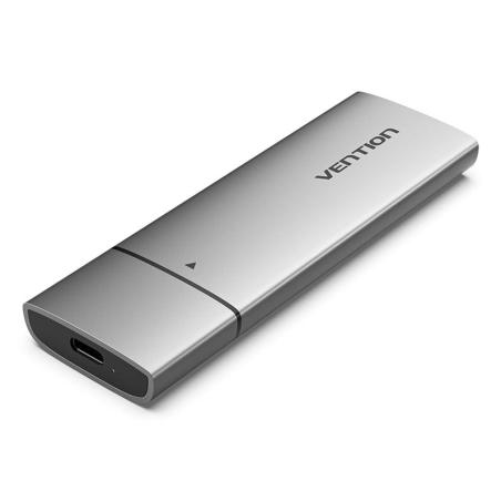 KPGH0 caja para disco duro externo Caja externa para unidad de estado sólido (SSD) Plata M.2