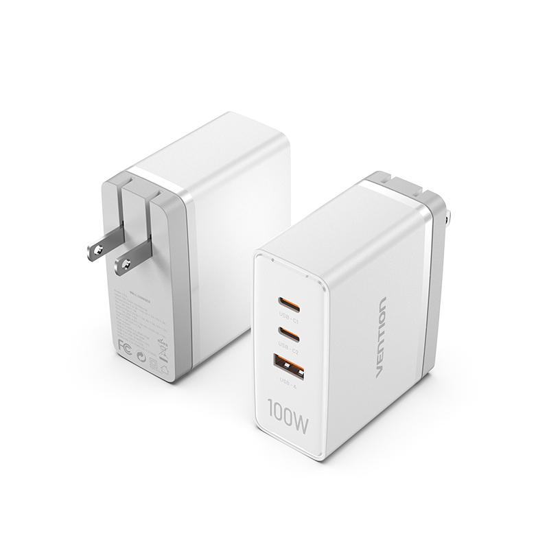 Cargador de Pared FEGW0-EU/ 2xUSB Tipo-C/ 1xUSB/ 100W