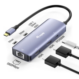 Equip 133501 base para portátil y replicador de puertos Alámbrico USB 3.2 Gen 1 (3.1 Gen 1) Type-C Gris