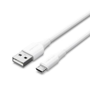 Cable USB 2.0 CTIWI/ USB Macho - MicroUSB Macho/ 3m/ Blanco
