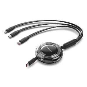 TRKBBE cable USB USB 2.0 1,1 m USB C USB C/Lightning 100 W Negro