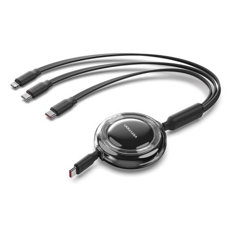 TRKBBE cable USB USB 2.0 1,1 m USB C USB C/Lightning 100 W Negro