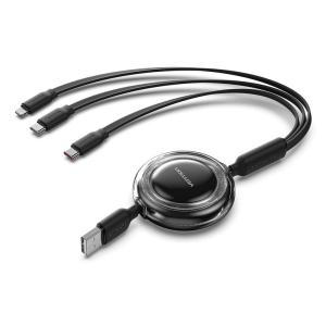 TRJBBE cable USB USB 2.0 USB A USB C/Lightning Negro