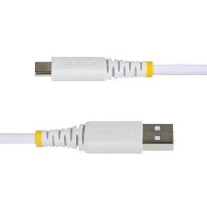 StarTech.com Cable Cargador USB-A a USB-C de 30cm - 15W 3A - Cable USB a Tipo C de Carga Rápida Trenzado de Nailon -