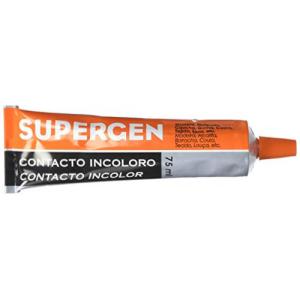 ADHESIVO DE CONTACTO INCOLORO EN TUBO TIPO CLASICO 75ML. SUPERGEN 62601-00000-05