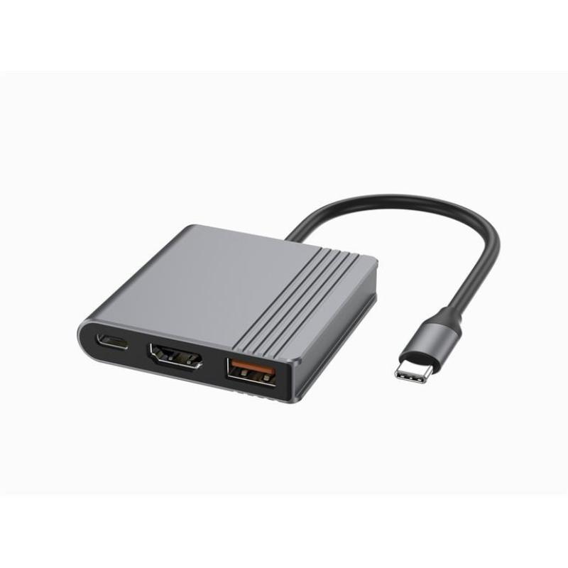 A-CM-COMBO3-05 hub de interfaz USB Tipo C 10000 Mbit/s Gris