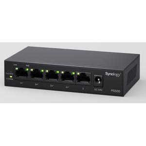 PS500 switch No administrado L2 Gigabit Ethernet (10/100/1000) Energía sobre Ethernet (PoE) Escritorio Negro