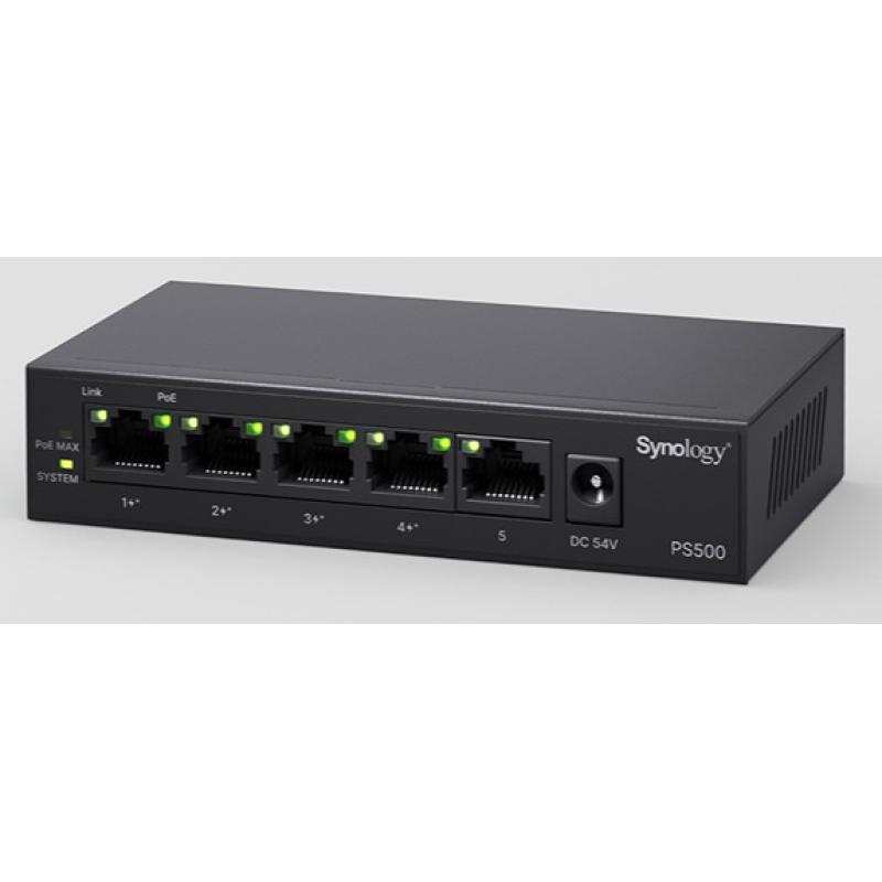 PS500 switch No administrado L2 Gigabit Ethernet (10/100/1000) Energía sobre Ethernet (PoE) Escritorio Negro