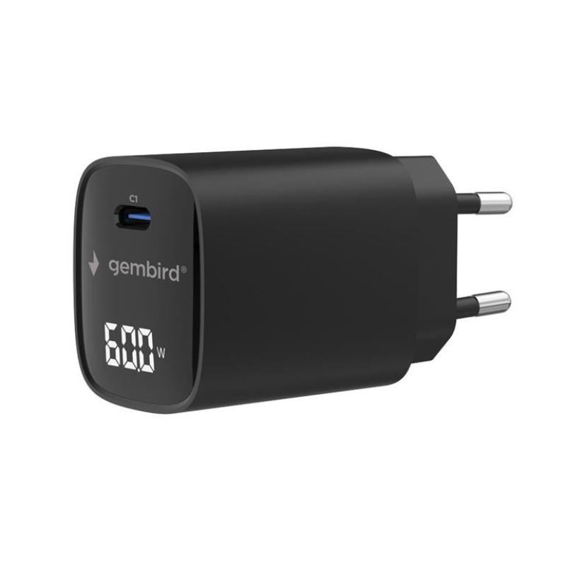 TA-UC-1C-PD60LCD-01-BK cargador de dispositivo móvil Portátil, Smartphone, Tableta Negro Corriente alterna Carga rápida Interior