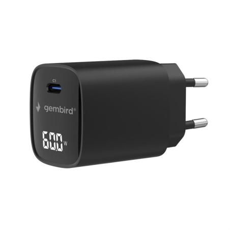 TA-UC-1C-PD60LCD-01-BK cargador de dispositivo móvil Portátil, Smartphone, Tableta Negro Corriente alterna Carga rápida Interior