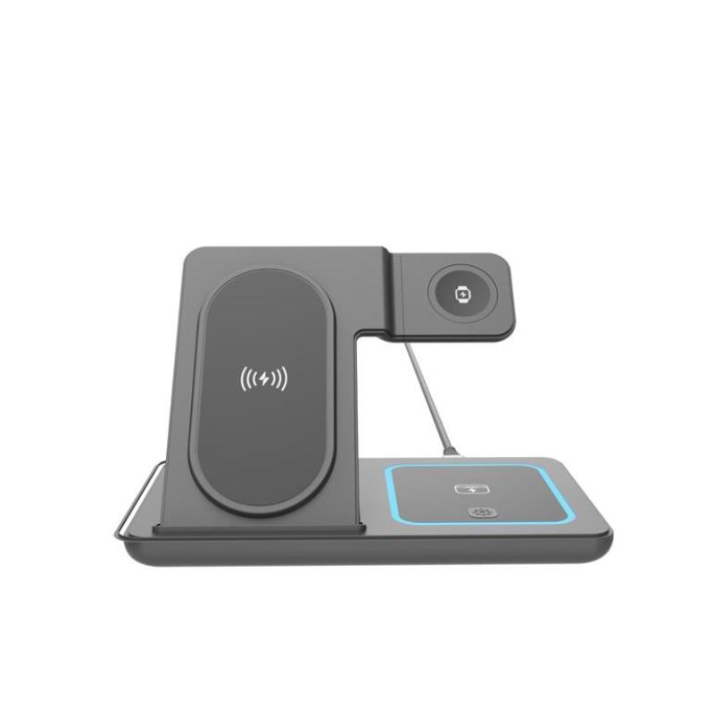 TA-WPC31S-01-BK cargador de dispositivo móvil Ver, Smartphone, Auriculares Negro USB Cargador inalámbrico Carga rápida Interior
