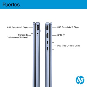 HP 14-FP0007NSX ULTRA 5 325 512GB 16GB 14.0IN WIN11 120U 35,6 cm (14") Pantalla táctil 2K LPDDR5-SDRAM SSD Wi-Fi 6 (802.11ax)