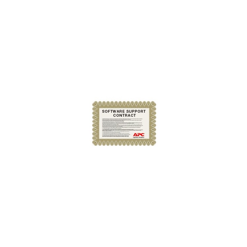 APC 1 Year 25 Node InfraStruXure Central Software Support Contract 1 año(s)