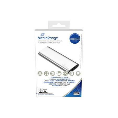 MR1102 unidad externa de estado sólido 480 GB USB Tipo C 3.2 Gen 2 (3.1 Gen 2) Plata
