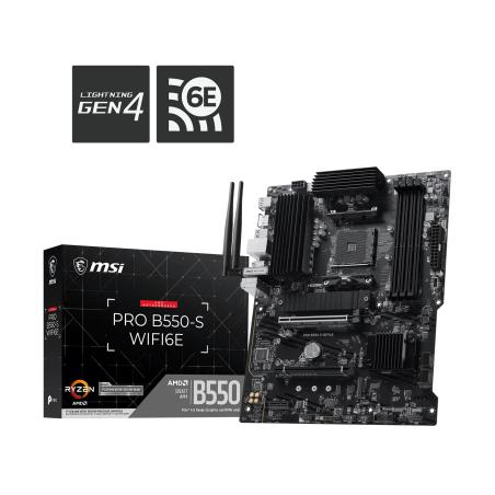 PRO B550-S WIFI6E placa base AMD B550 Zócalo AM4 ATX