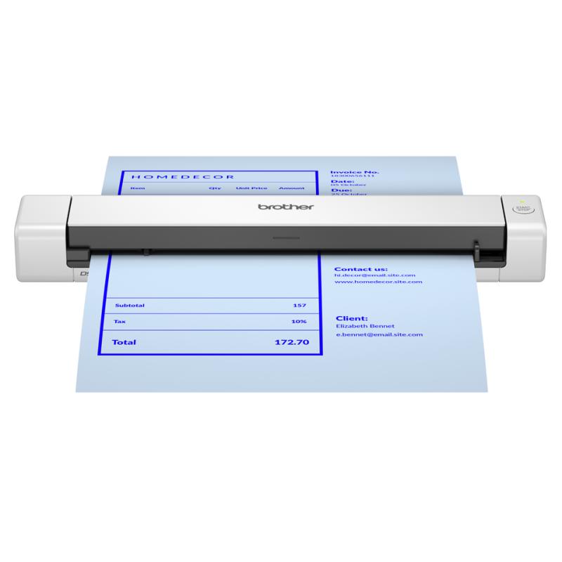 DS-640E escaner Escáner portátil 600 x 600 DPI A4 Negro, Blanco