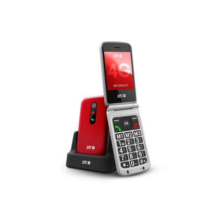 Stella 3 6,1 cm (2.4") 107 g Rojo Teléfono para personas mayores