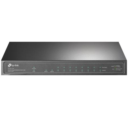 TL-SG1210P No administrado Gigabit Ethernet (10/100/1000) Energía sobre Ethernet (PoE) Gris