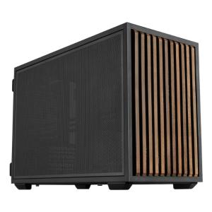 B4-mATX Wood Mini Tower Negro, Madera