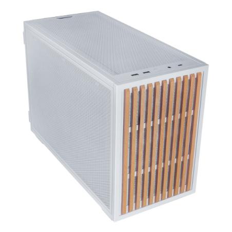 B4-mATX Wood Mini Tower Blanco, Madera