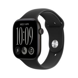 Watch Series 12 (GPS) - Caja de aluminio en negro (46 mm) - Correa deportiva negra - Talla M/L
