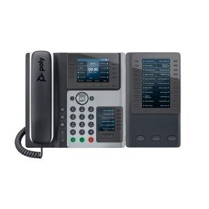 Teléfono IP Poly Edge E400 y habilitado para alimentación a través de Ethernet (PoE)