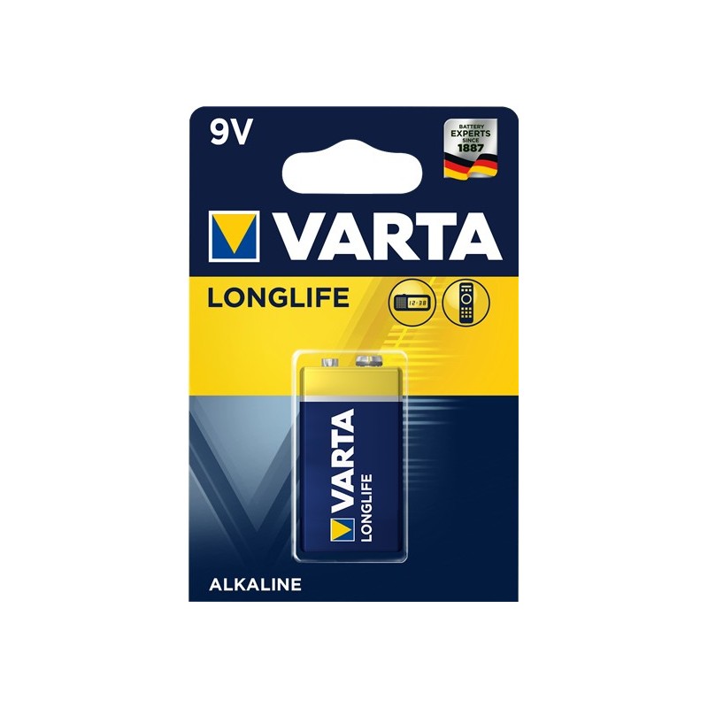 Varta Longlife Extra 9V Batería de un solo uso Alcalino