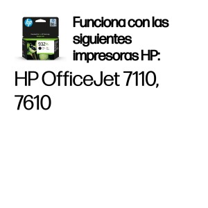 HP Cartucho de tinta original 932XL de alta capacidad negro