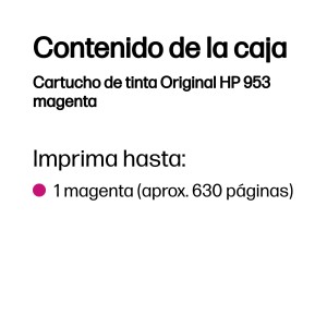 HP Cartucho de tinta Original 953 magenta