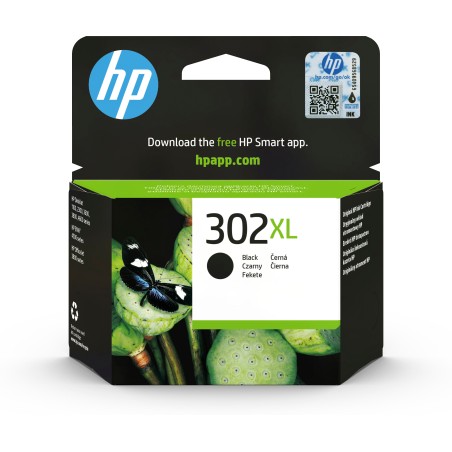 HP Cartucho de tinta original 302XL de alta capacidad negro