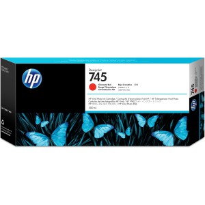 HP Cartucho de tinta DesignJet 745 rojo cromático de 300 ml