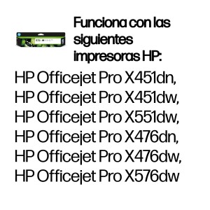HP Cartucho de tinta original 970XL de alta capacidad negro
