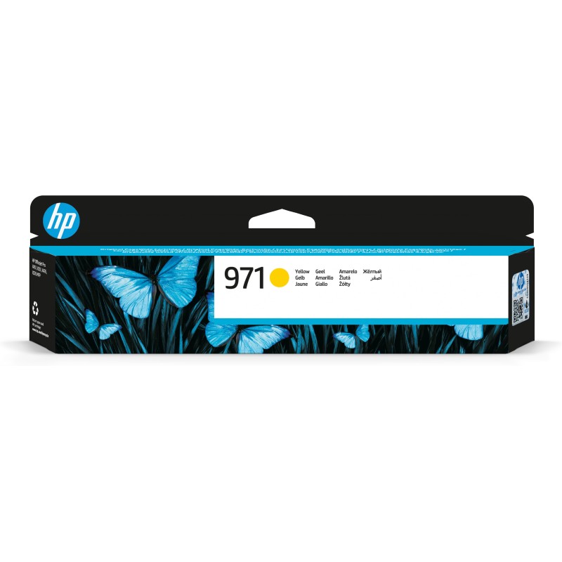 HP Cartucho de tinta original 971 amarillo