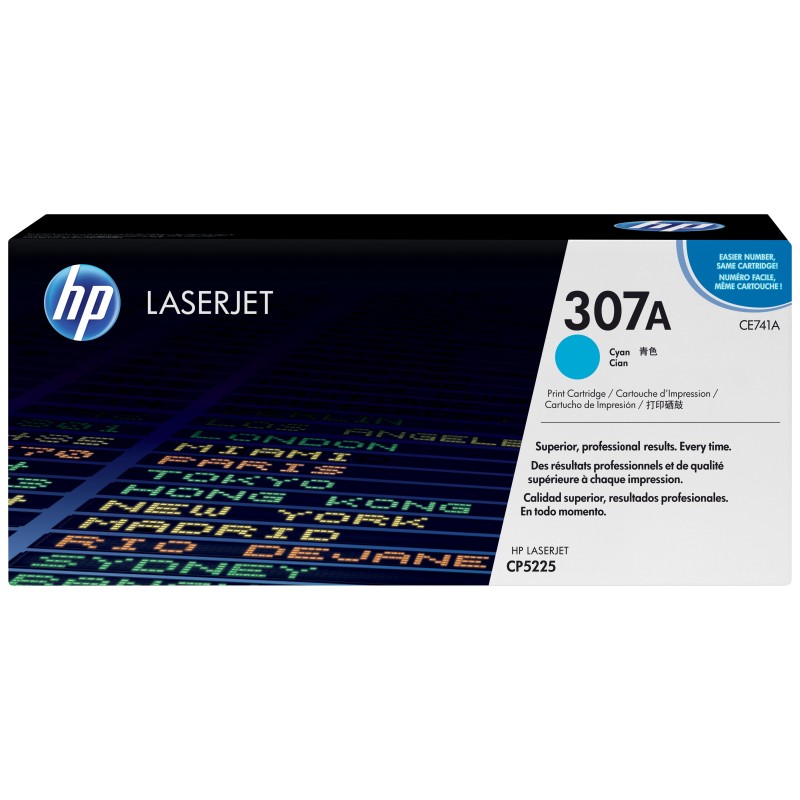 HP Cartucho de tóner original LaserJet 307A cian