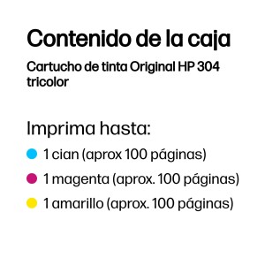 HP Cartucho de tinta Original 304 tricolor