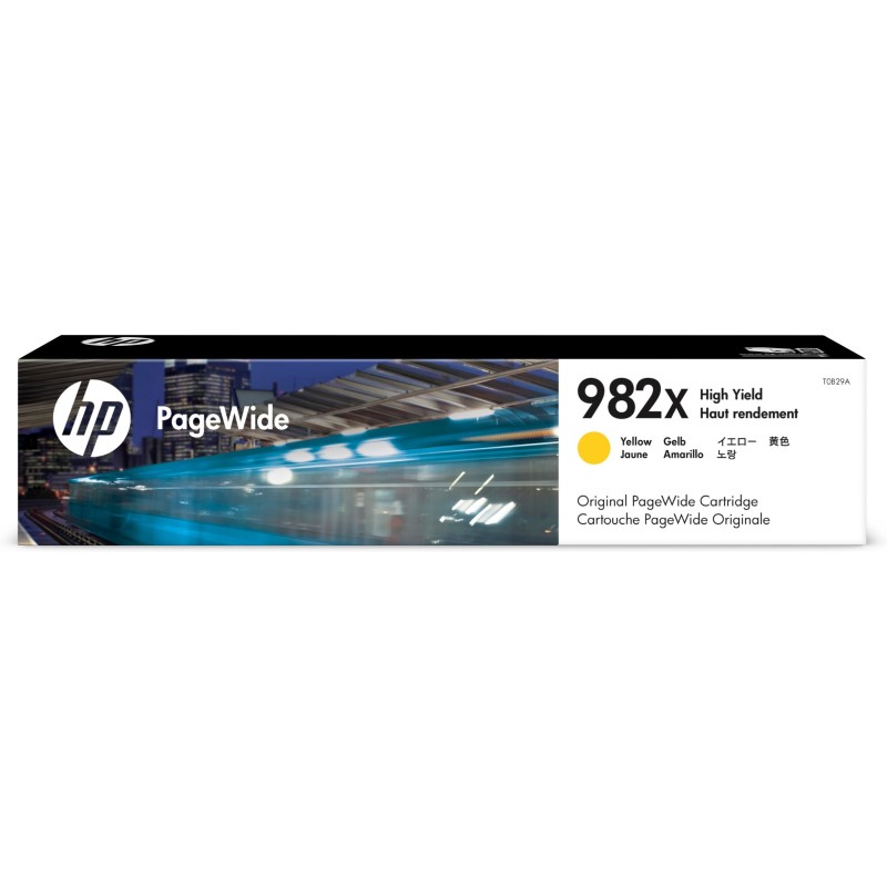 HP Cartucho PageWide 982X Original de alta capacidad amarillo HP Cartucho PageWide 982X Original de alta capacidad amarillo